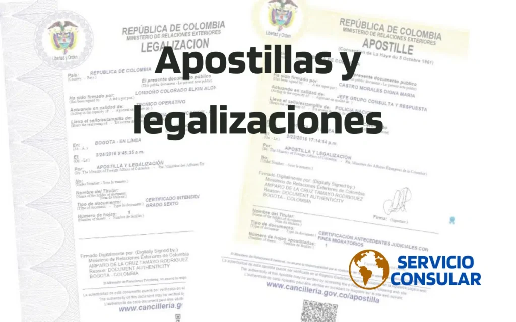 Apostilla y legalización